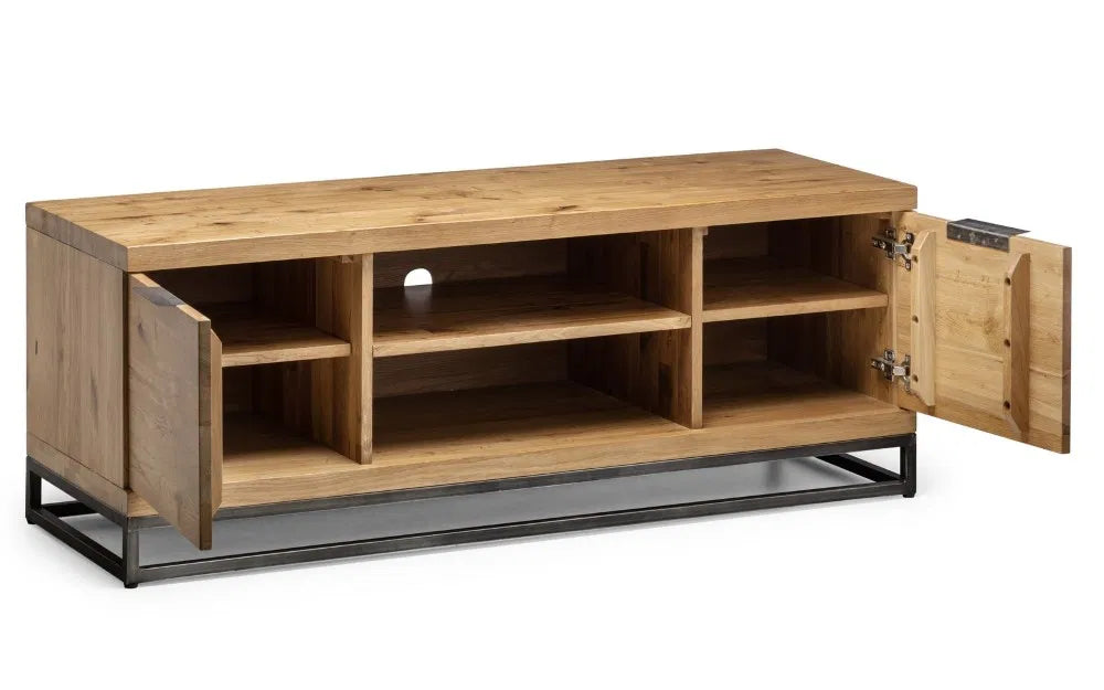 Alberta Natural Oak Wood TV Unit
